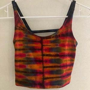 NWOT Tie dye crop tank